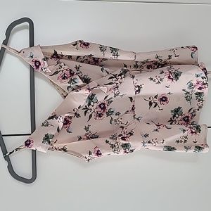 Small floral print peplum top